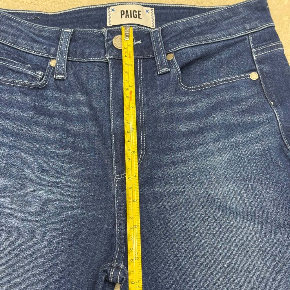 Paige Jacqueline Straight Jean Women's Blue Denim Pants, Size 27 - Picture 11 of 11